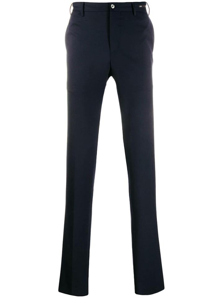 Pt01 Classic Straight Leg Trousers - Blue