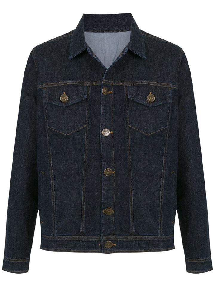 À La Garçonne Logo Denim Jacket - Blue