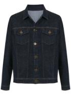 À La Garçonne Logo Denim Jacket - Blue