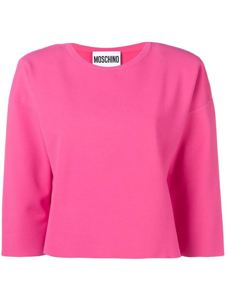 Moschino Boxy Fit Sweatshirt - Pink