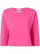 Moschino Boxy Fit Sweatshirt - Pink