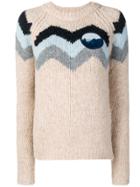 See By Chloé Zigzag Pattern Sweater - Neutrals