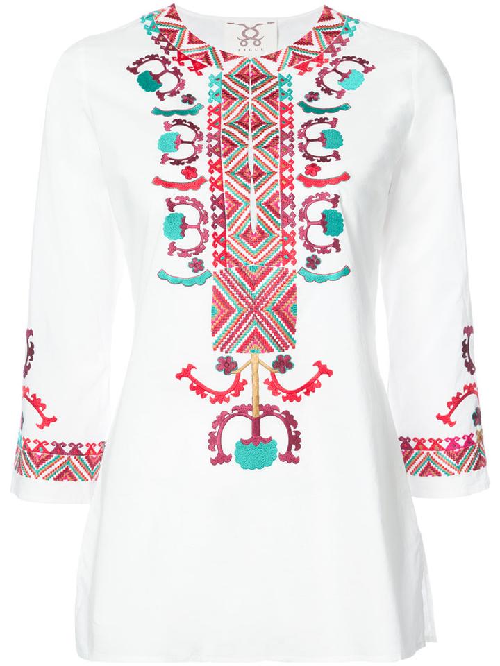 Figue - Lisbette Tunic - Women - Cotton - Xl, White, Cotton