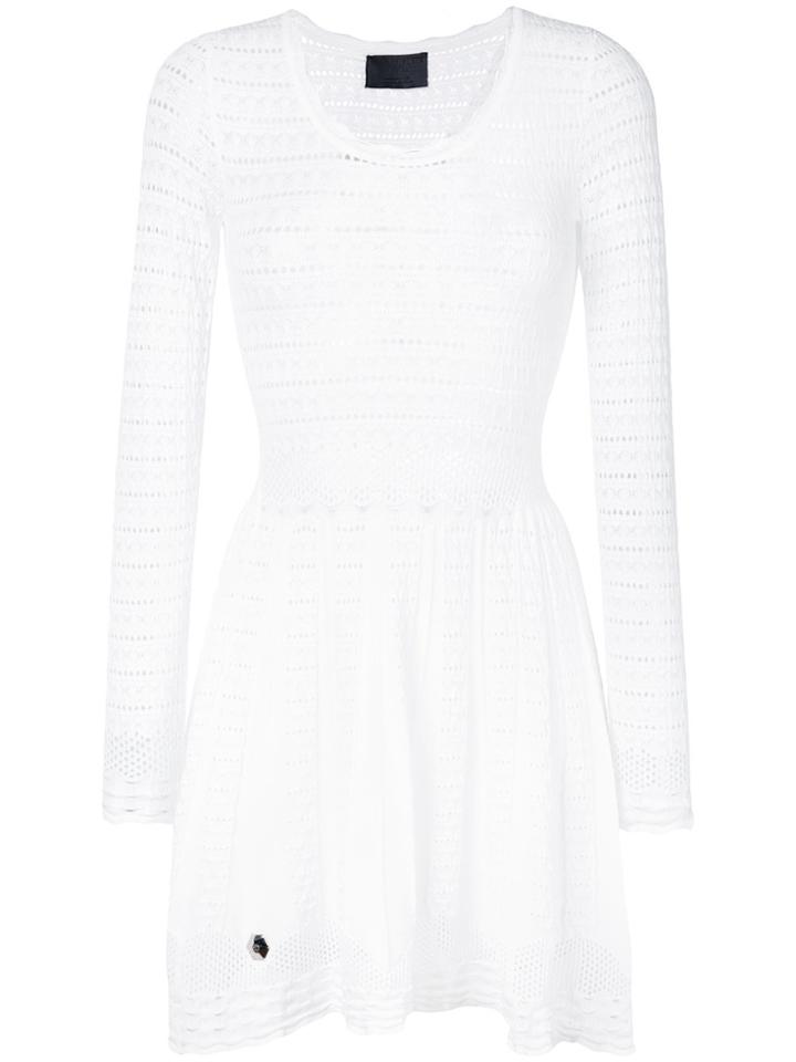 Philipp Plein Simona Knitted Dress - White