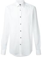 Lanvin Striped Shirt, Men's, Size: 38, White, Cotton