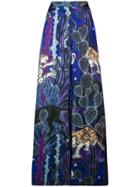 Just Cavalli Printed Palazzo Pants - Blue