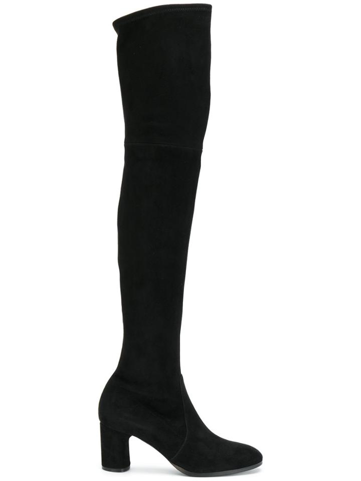 Casadei Thigh Length Boots - Black