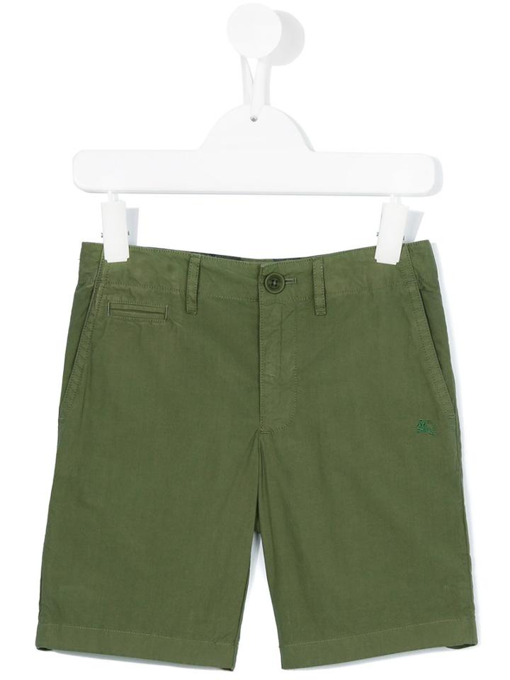 Burberry Kids - Casual Shorts - Kids - Cotton - 8 Yrs, Green