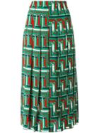 Gucci Bridal Strap Print Skirt - Green