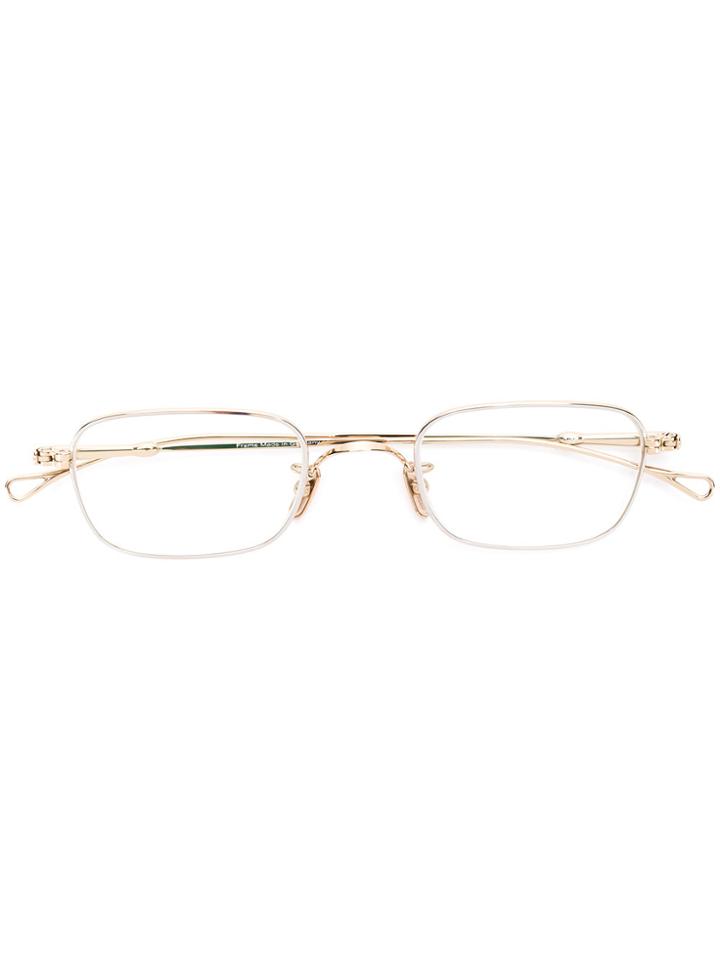 Lunor Rectangular Frame Glasses - Metallic