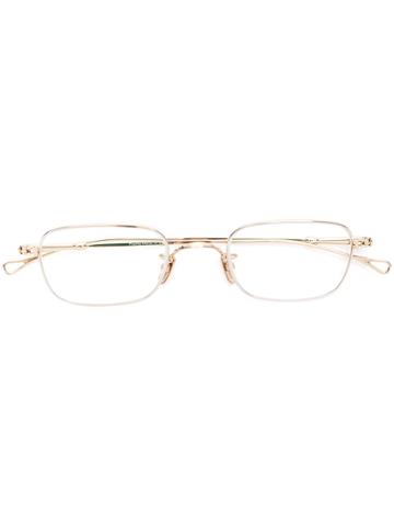 Lunor Rectangular Frame Glasses - Metallic