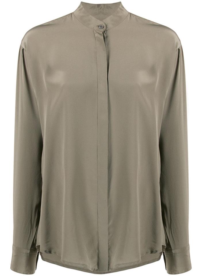 Isabel Marant Mandarin Collar Shirt - Green