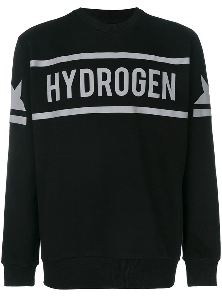 Hydrogen Icon Star Crewneck Sweatshirt - Black