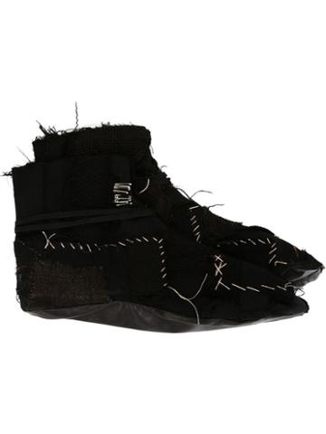 Heikki Salonen Patch Reindeer Skin Sole Slippers