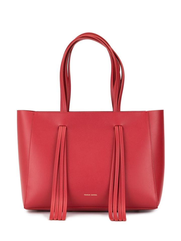 Mansur Gavriel Adjustable Handle Tote Bag - Red