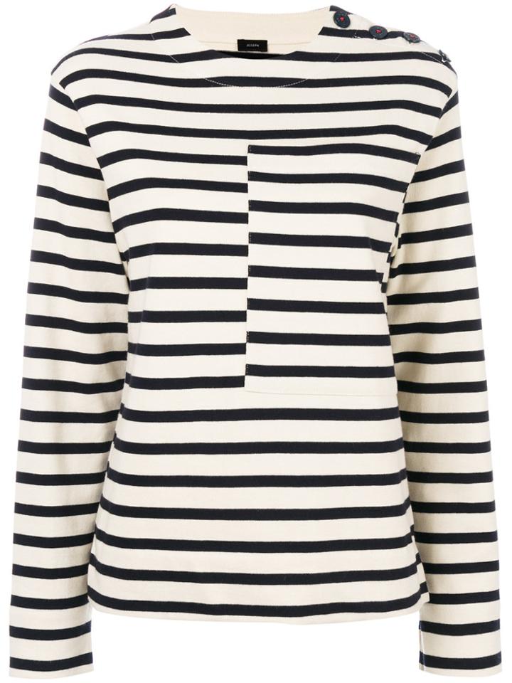 Joseph Horizontal Striped Top - Nude & Neutrals