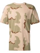Alyx Camouflage Print T-shirt, Men's, Size: Medium, Brown, Cotton