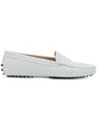 Tod's Studded Gommino Loafers - White