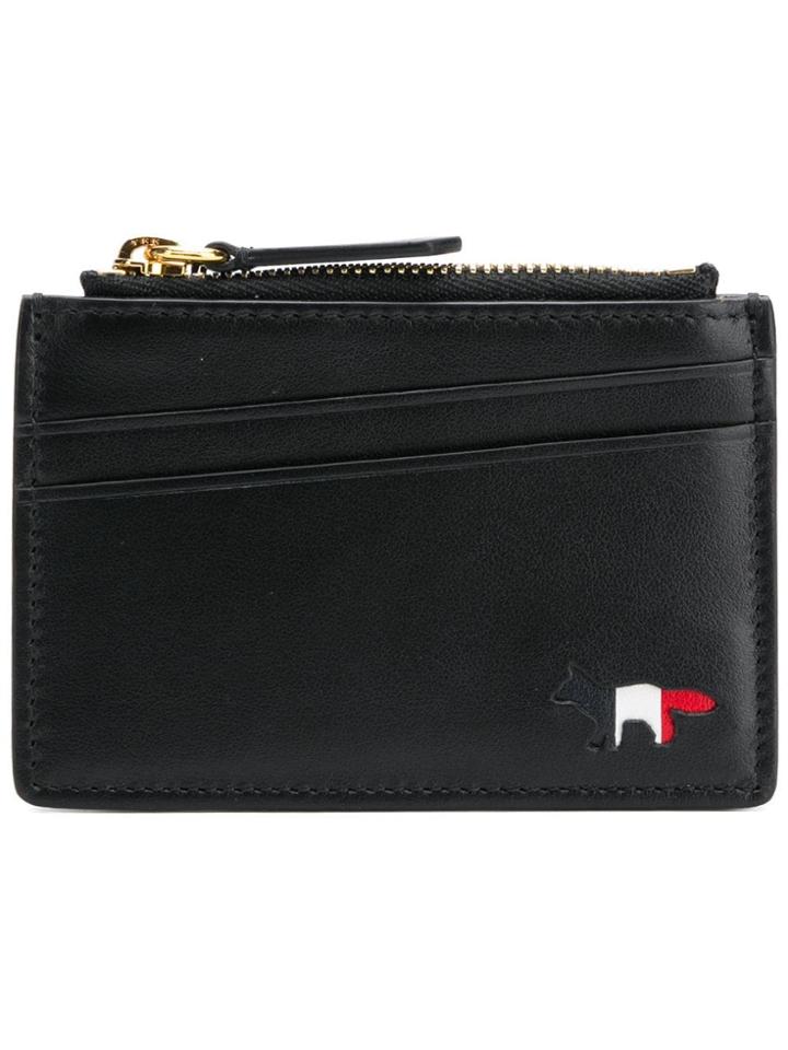 Maison Kitsuné Zipped Cardholder - Black
