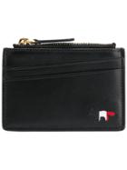 Maison Kitsuné Zipped Cardholder - Black