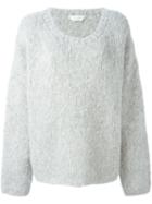 Chloé Oversized Jumper, Women's, Size: Small, Grey, Cashmere/mohair/virgin Wool