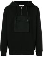 Alix Pouch Front Hoodie - Black