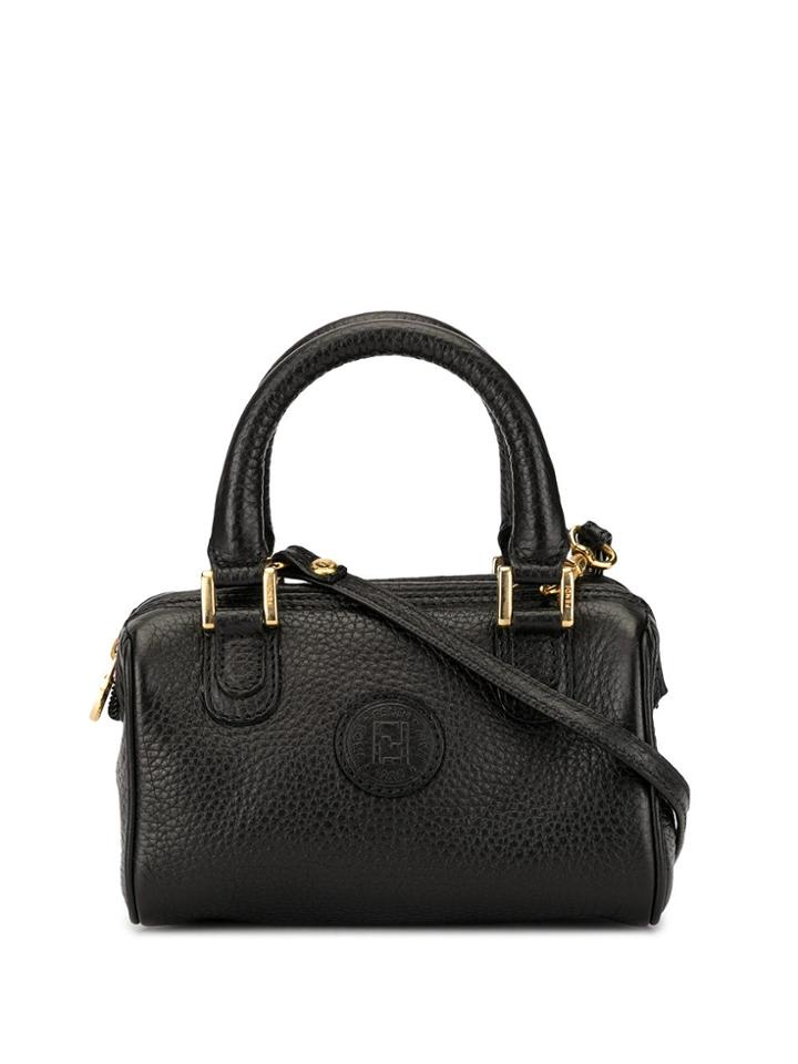 Fendi Pre-owned Logo Mini Bag - Black