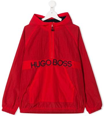 Boss Kids Shell Pullover Jacket - Red
