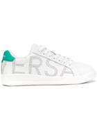 Versace Jeans Dotted Logo Print Low-top Sneakers - White