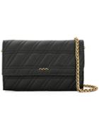 Zanellato Stitch Detail Crossbody Bag - Black
