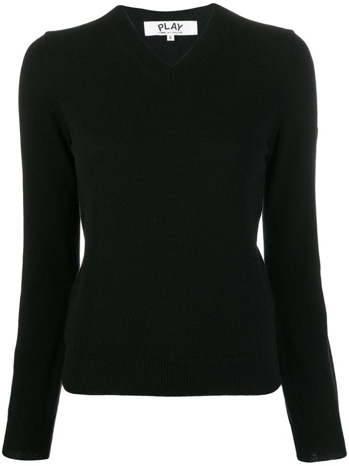 Comme Des Garçons Play Classic Knit Sweater - Black
