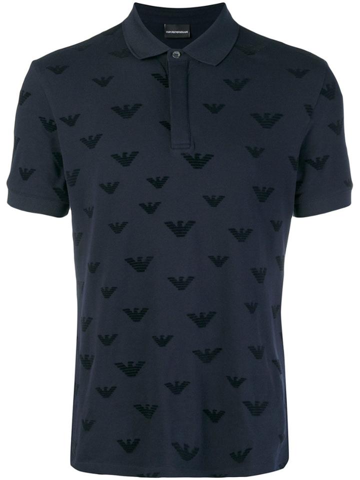 Emporio Armani Stretch Polo Shirt - Blue