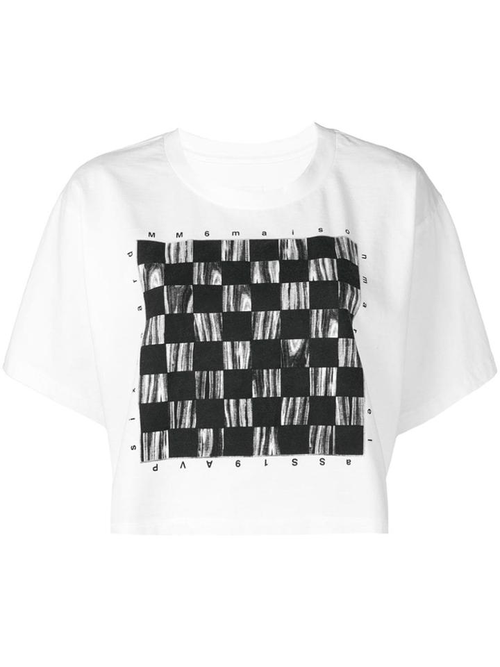 Mm6 Maison Margiela Graphic Print T-shirt - White