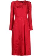 Etro Floral-jacquard Midi Dress - Red