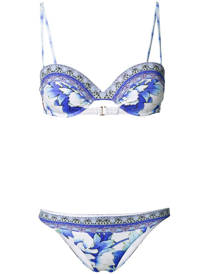 Camilla - Printed Bikini - Women - Nylon/spandex/elastane/polyamide-8 - Xs, Blue, Nylon/spandex/elastane/polyamide-8