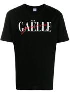 Gaelle Bonheur Logo Printed T-shirt - Black