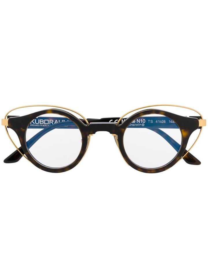 Kuboraum N10 Glasses - Brown