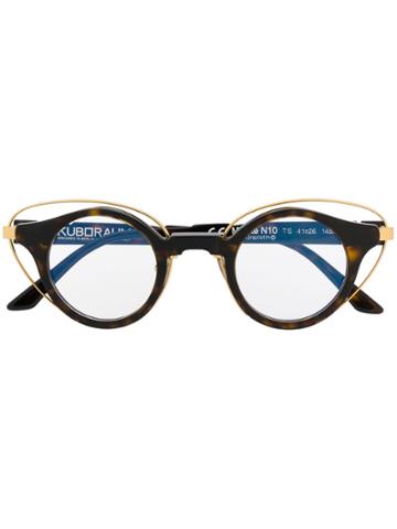 Kuboraum N10 Glasses - Brown