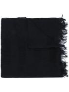 Homme Plissé Issey Miyake Classic Fringed Scarf - Black