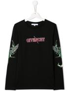 Givenchy Kids Teen Logo Jersey Top - Black