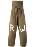 Loewe Rw Trousers, Men's, Size: 38, Green, Cotton/linen/flax