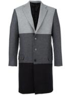 Lc23 Tonal Mid Coat, Men's, Size: 48, Grey, Wool/cashmere/nylon/viscose