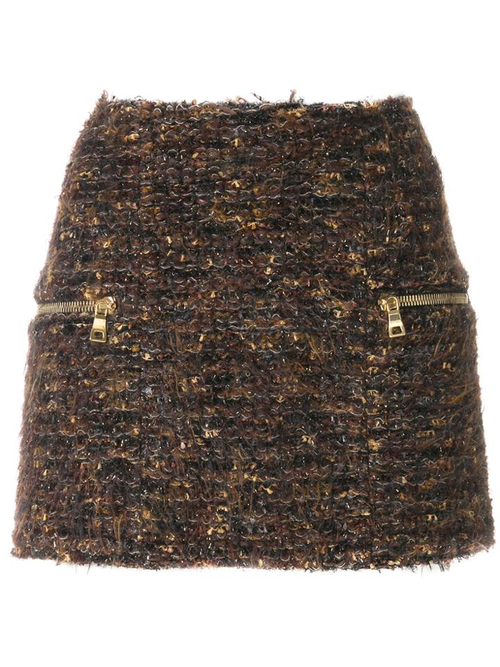 Balmain Tweed Mini Skirt - Multicolour