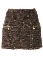 Balmain Tweed Mini Skirt - Multicolour