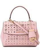 Michael Michael Kors Extra Small 'ava' Crossbody Bag, Women's, Pink/purple, Leather
