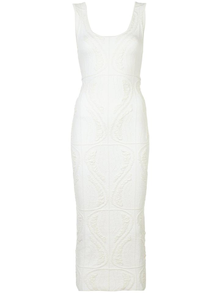 Sophie Theallet Fitted Knit Dress - White