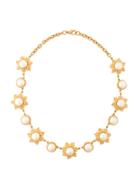 Balenciaga Vintage Pearl Embellished Necklace - Metallic