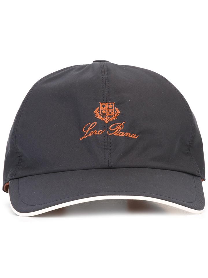 Loro Piana Baseball Cap, Men's, Size: Medium, Blue, Cotton/polyester/polyester