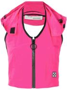 Off-white Sporty Gilet Top - Red