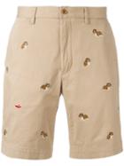 Polo Ralph Lauren Bulldog Embroidery Chino Shorts, Men's, Size: 32, Nude/neutrals, Cotton/spandex/elastane